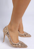 Iceout Diamante & Rhinestone Embellishments Pumps