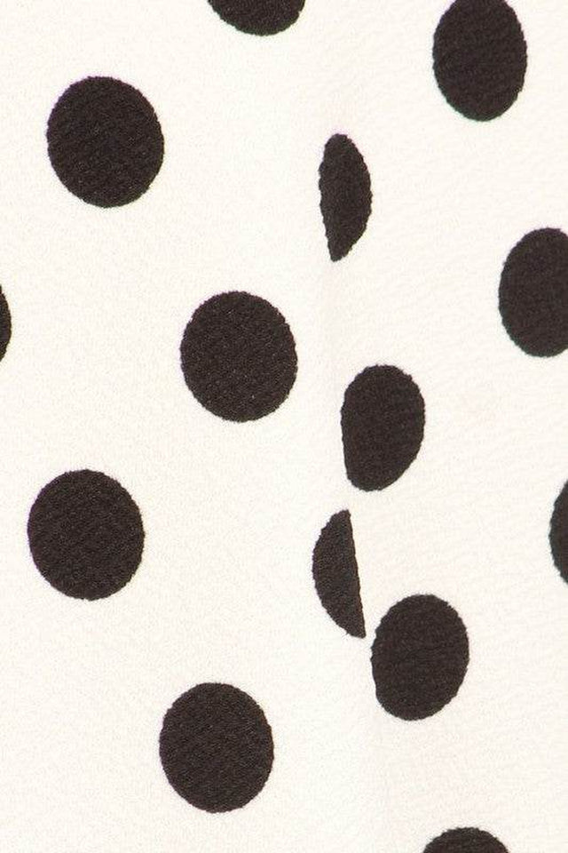 White and Red Polka Dot Skirt
