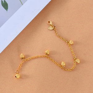 Simple Heart Charm Bracelet null