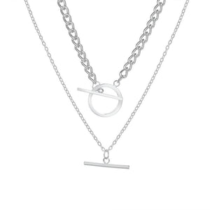 Twin Charm Pendant Necklace null