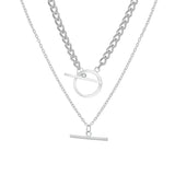Twin Charm Pendant Necklace null