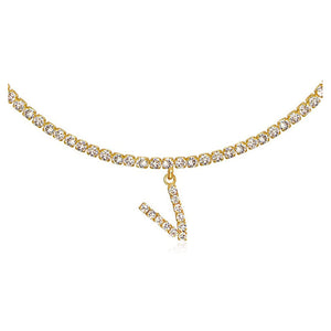 Euro-Glam Diamond Letter Pendant null
