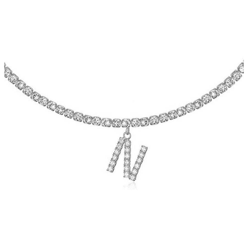 Euro-Glam Diamond Letter Pendant null