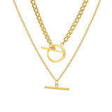 Twin Charm Pendant Necklace null