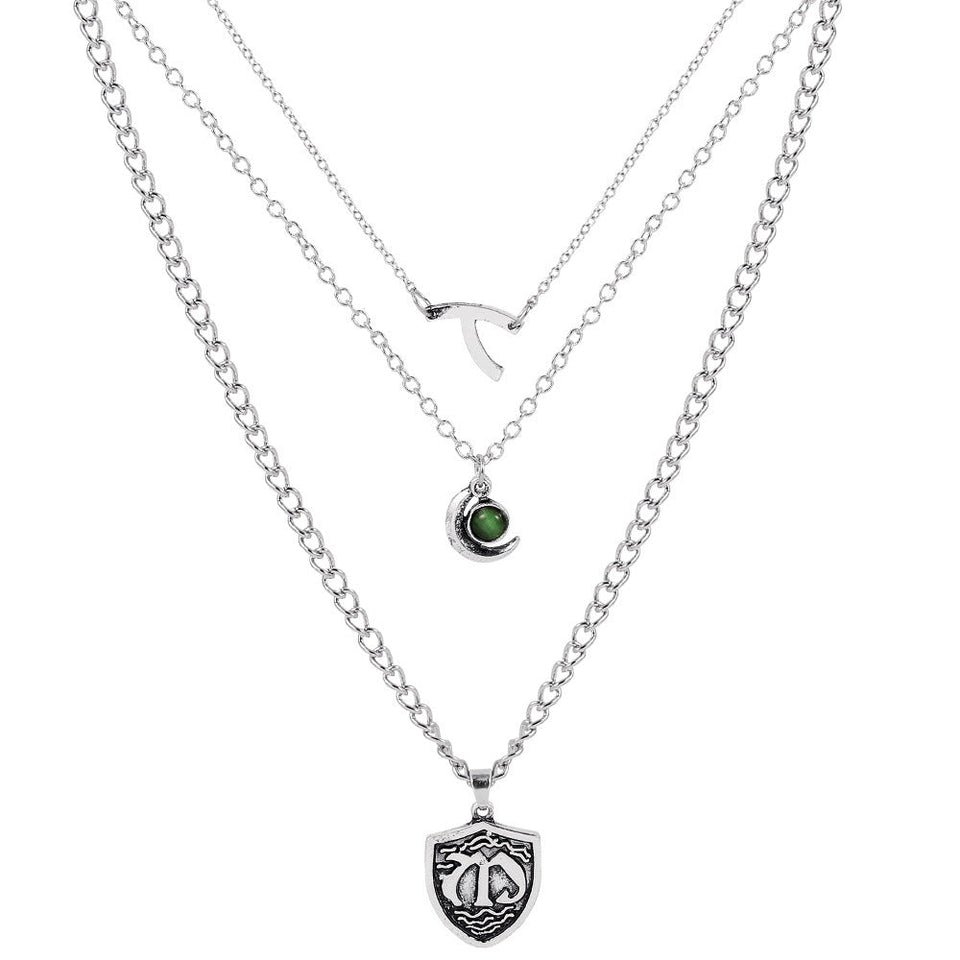Multilayer short necklace necklace null