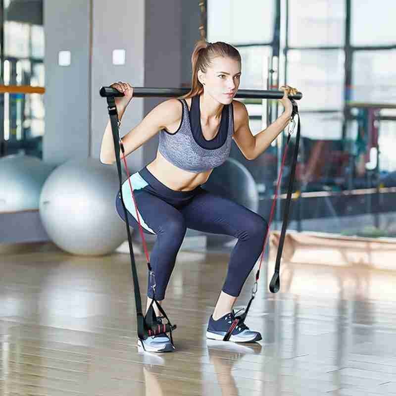 Pilates Bar Kit with Resistance Bands kairova