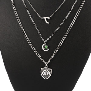 Multilayer short necklace necklace null