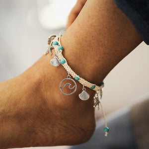 Shell braided anklet null