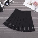 Pleated skirt embroidered skirt kairova
