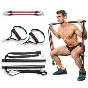 Pilates Bar Kit with Resistance Bands kairova