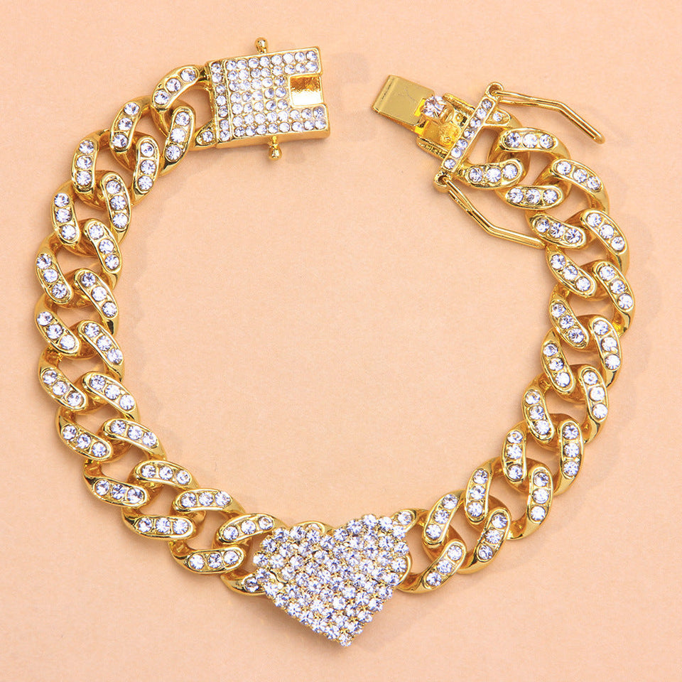 Radiant Heart Cuban Link Anklet null