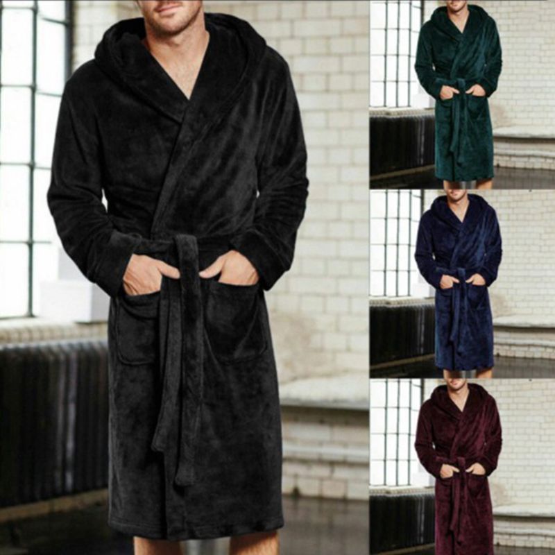 Mens & Ladies Nylon Hooded Bathrobe kairova