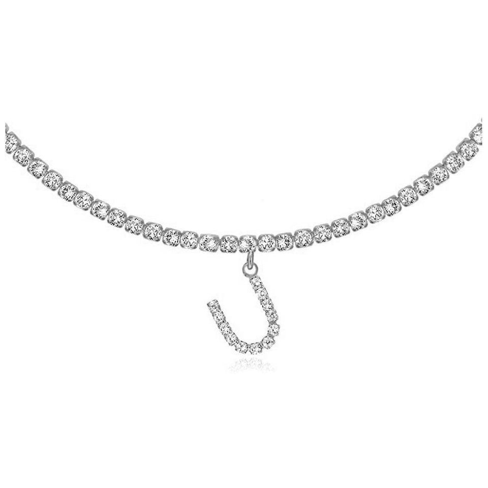 Euro-Glam Diamond Letter Pendant null