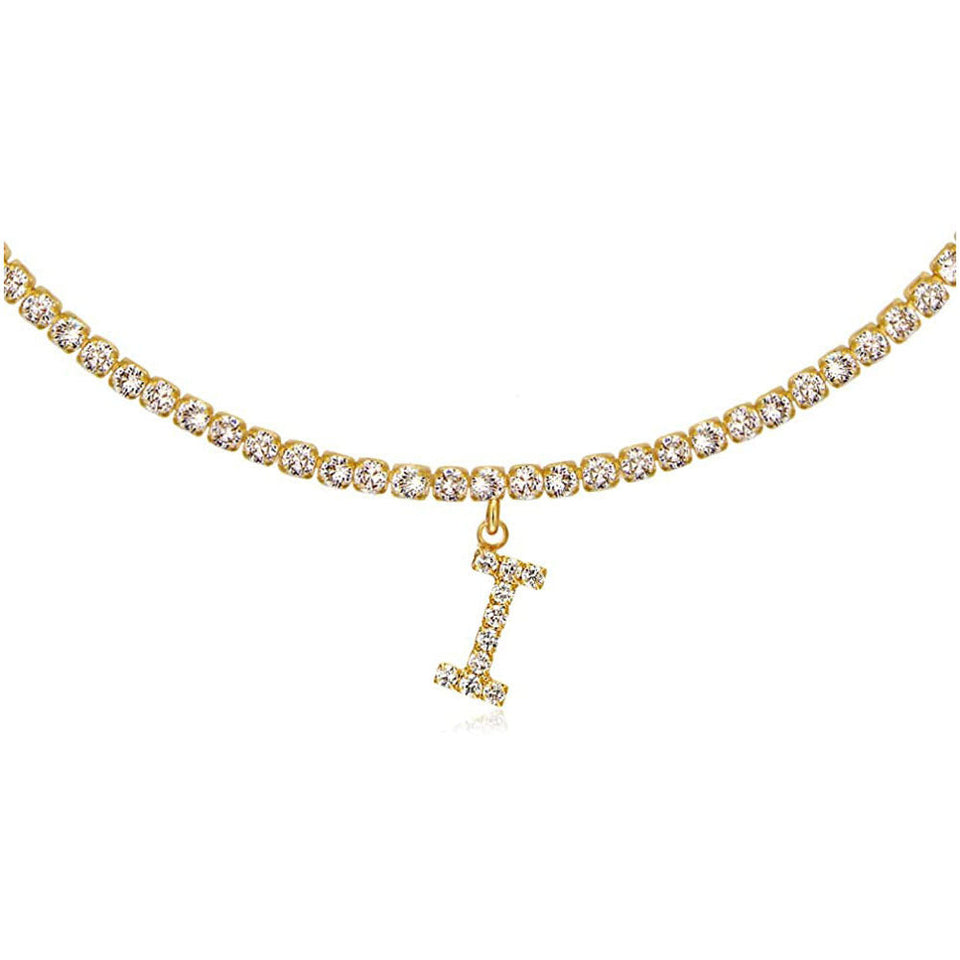 Euro-Glam Diamond Letter Pendant null
