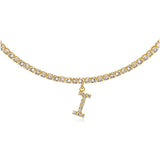 Euro-Glam Diamond Letter Pendant null