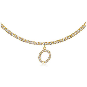 Euro-Glam Diamond Letter Pendant null