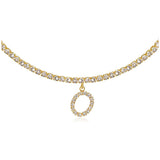 Euro-Glam Diamond Letter Pendant null