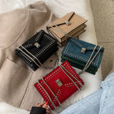 Leather Scrub Small Shoulder Messenger Bags For Women kaivaro
