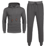 European & American Men's Long Sleeve Sweater Trousers Suit kairova