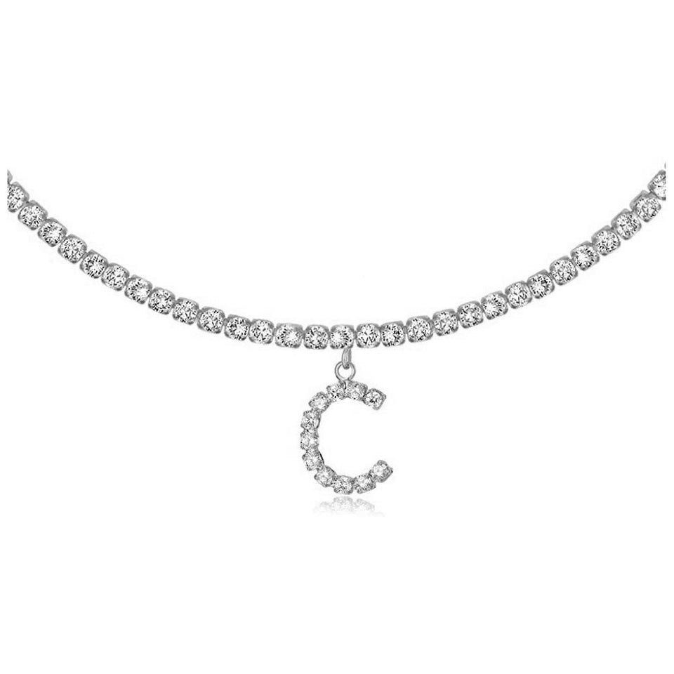 Euro-Glam Diamond Letter Pendant null