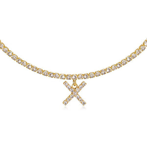Euro-Glam Diamond Letter Pendant null