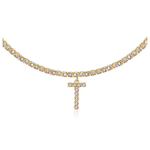 Euro-Glam Diamond Letter Pendant null