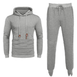 European & American Men's Long Sleeve Sweater Trousers Suit kairova