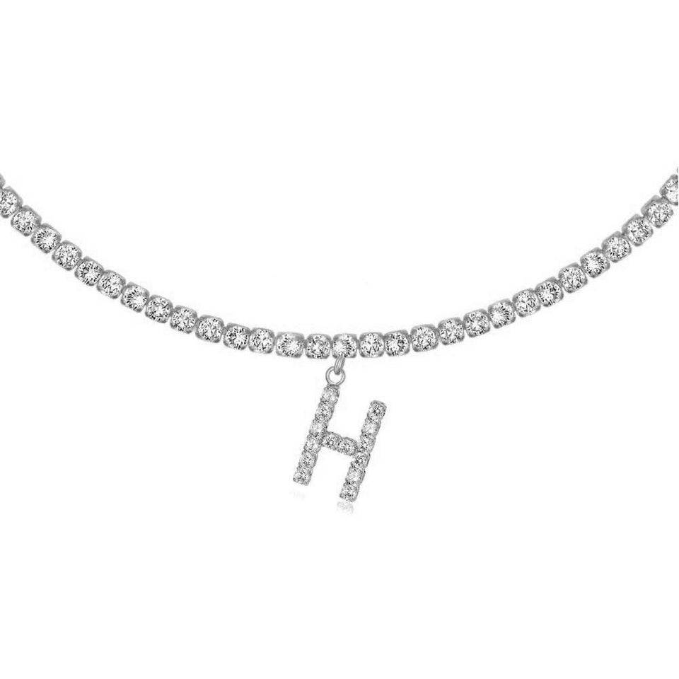Euro-Glam Diamond Letter Pendant null