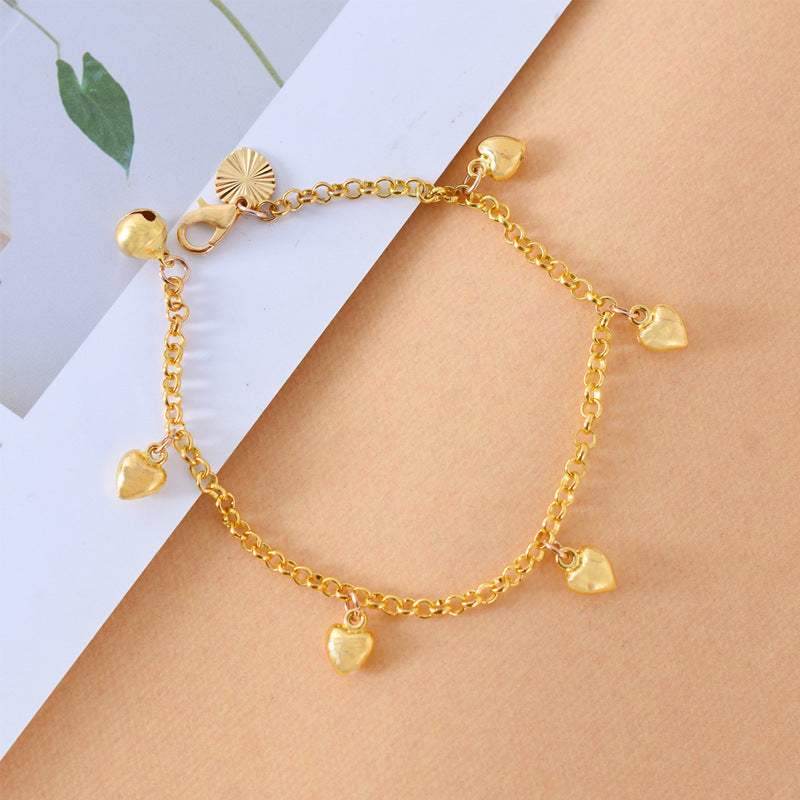 Simple Heart Charm Bracelet null