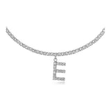 Euro-Glam Diamond Letter Pendant null