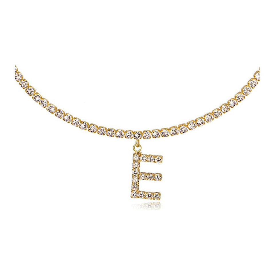 Euro-Glam Diamond Letter Pendant null