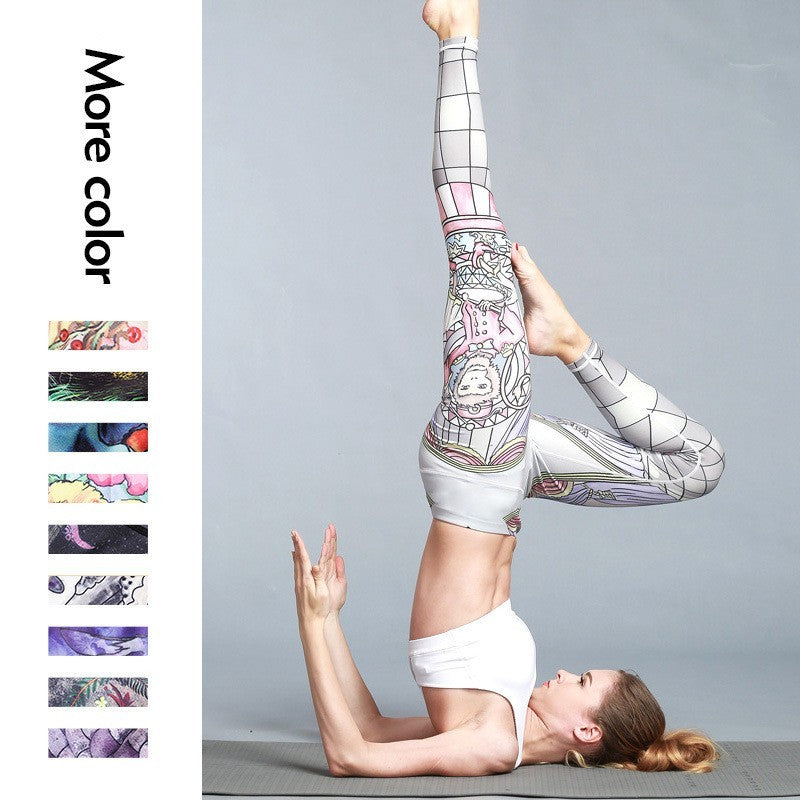 Women's Outdoor Sport Yoga Printed Leggings kairova