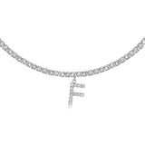 Euro-Glam Diamond Letter Pendant null