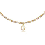 Euro-Glam Diamond Letter Pendant null