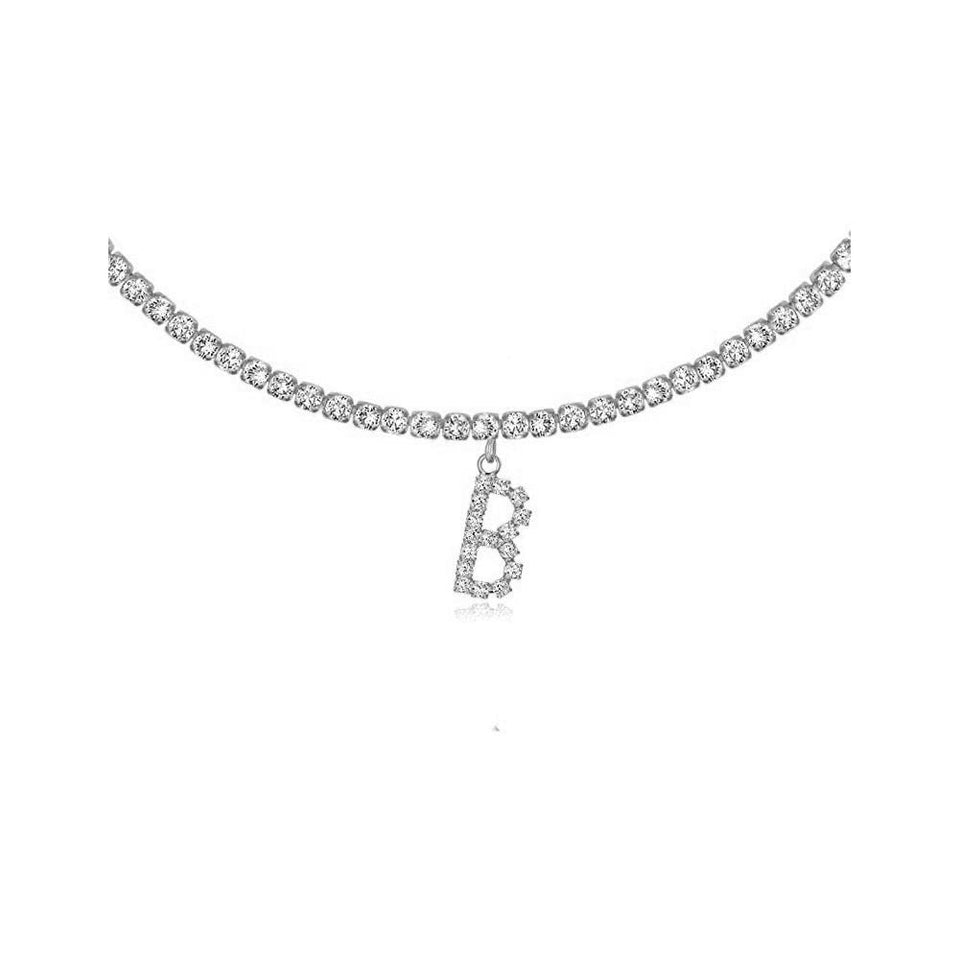 Euro-Glam Diamond Letter Pendant null