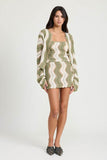 CROCHET MINI SKIRT with ELASTIC WAISTBAND
