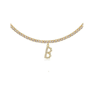 Euro-Glam Diamond Letter Pendant null