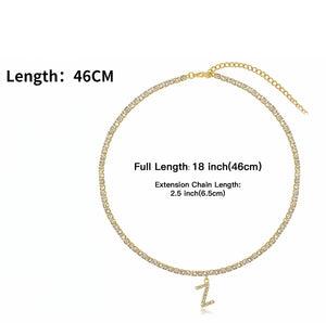 Euro-Glam Diamond Letter Pendant null