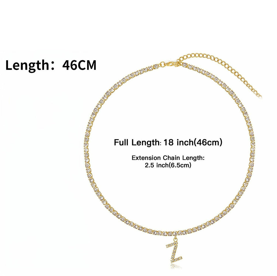 Euro-Glam Diamond Letter Pendant null