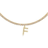 Euro-Glam Diamond Letter Pendant null