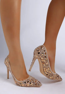 Iceout Diamante & Rhinestone Embellishments Pumps