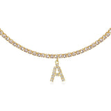 Euro-Glam Diamond Letter Pendant null