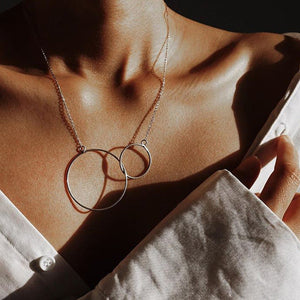 Twin Charm Pendant Necklace null