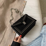Leather Scrub Small Shoulder Messenger Bags For Women kaivaro