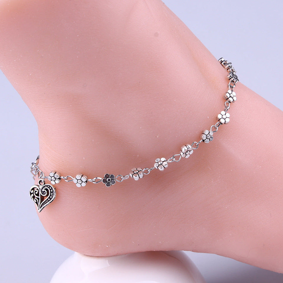 Heart shaped Anklet null