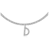 Euro-Glam Diamond Letter Pendant null