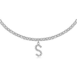 Euro-Glam Diamond Letter Pendant null