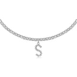 Euro-Glam Diamond Letter Pendant null