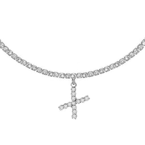 Euro-Glam Diamond Letter Pendant null