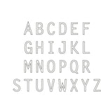 Sideways Initial Letter Necklace